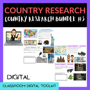 Preview of COUNTRY RESEARCH SLIDES - BUNDLE 3 (10 COUNTRIES INCLUDED) Listed in Description