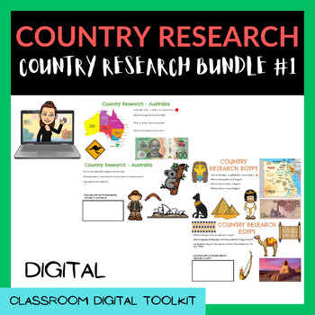 Preview of COUNTRY RESEARCH SLIDES - BUNDLE (10 COUNTRIES INCLUDED) Listed in Description