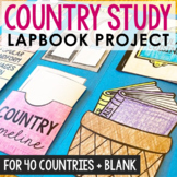 COUNTRY STUDY Research Project Lapbook | Social Studies Ge