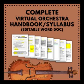 Preview of COMPLETE Virtual Orchestra Handbook/Syllabus (EDITABLE Word Doc!)