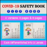 COVID-19 Safety Activity Flip Book Writing Coloring Return