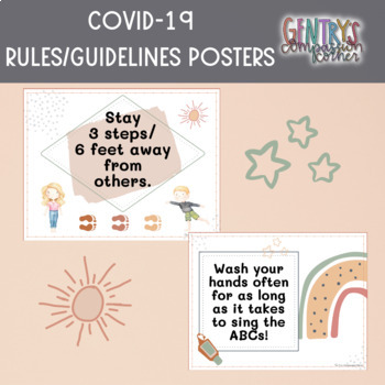 Preview of COVID-19 Guidelines/Rules Posters