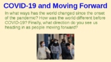 COVID-19 Lesson – Reflecting and Moving Forward