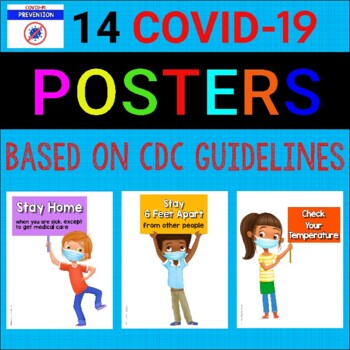 Preview of COVID-19 Safety Posters Social Distancing Posters COVID-19 Return to School