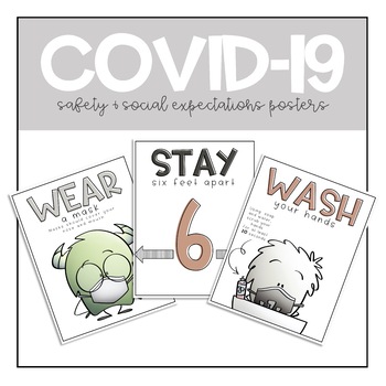 Preview of COVID-19 | Safety & Social Expectation Posters
