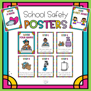 COVID 19 School Safety Posters by The Delightful Mrs DeTine | TpT
