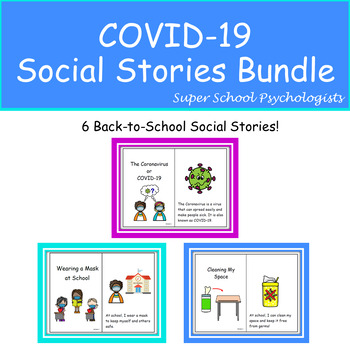 Preview of COVID-19 Bundle / Social Stories / More Complex Language / Back-to-School