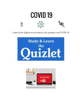 Preview of COVID 19 Vocabulary Matching - ESL, EFL, Science