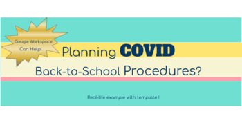 Preview of COVID Back To School Procedure Template 