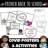 COVID 19 RETURN TO SCHOOL POSTERS AND ACTIVITIES FRENCH | 