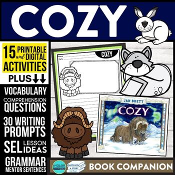 Preview of COZY activities READING COMPREHENSION worksheets - Book Companion read aloud