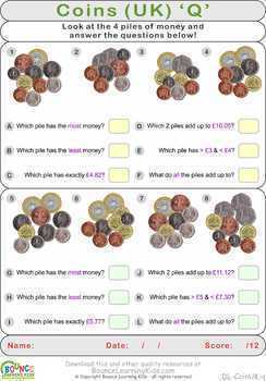 learn to count british coins 1 counting uk money distance learning