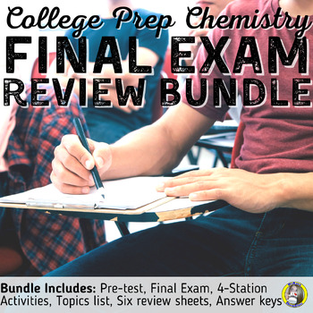 Preview of CP Chemistry Final Exam Review BUNDLE