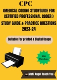 CPC Exam Study Guide 2023-2024 : Mastering Medical Coding .