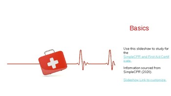 Preview of CPR & First Aid Basics Slideshow