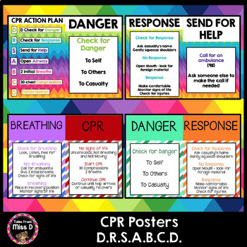 Preview of First Aid - CPR Posters