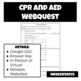 CPR and AED Webquest | Health