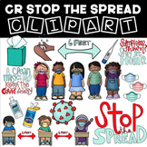 CR Stop The Spread Clean Mask Social Distancing Covid Digi