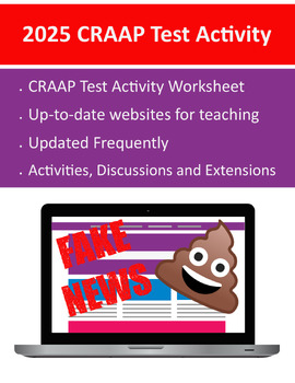 Preview of 2024 CRAAP Test Activity (DOC) - Frequently updated! Stem, Distance Learning