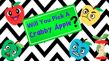 Preview of CRABBY APPLES (Will you pick a sweet or crabby one) Gamify any Content!
