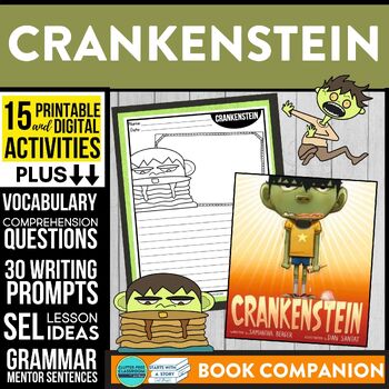 Preview of CRANKENSTEIN activities READING COMPREHENSION - Book Companion read aloud
