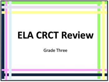 Preview of CRCT ELA Review Grade 3