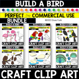 CREATE A BIRD Clipart BUNDLE - 6 Resources
