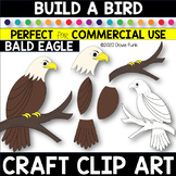 CREATE A BIRD Craft Clipart BALD EAGLE