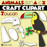 ANIMALS from A to Z | CREATE A BIRD Craft Clipart | TOUCAN