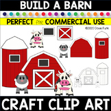 CREATE A CRAFT Clipart BUILD A BARN