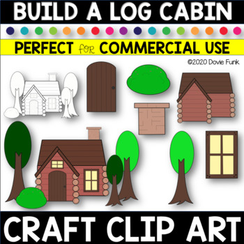 log cabin clip art