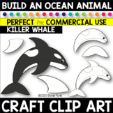 CREATE A CRAFT Clipart BUILD AN ORCA Killer Whale