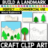 CREATE A CRAFT Clipart BUILD MOUNT RUSHMORE