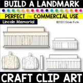CREATE A CRAFT Clipart BUILD THE LINCOLN MEMORIAL