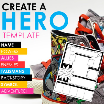 Preview of CREATE A HERO! Activity for Teens - Perfect for The Odyssey or Hero's Journey!