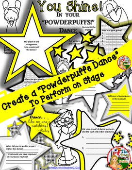 Preview of CREATE A "POWDERPUFFS DANCE" - Grade 7/8 - UPDATED: 2016/04/05