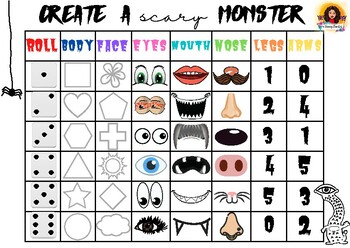 Preview of CREATE A SCARY MONSTER