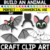 CREATE AN ANIMAL Craft Clipart BAT