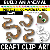 CREATE AN ANIMAL Craft Clipart SNAKE
