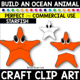 CREATE AN OCEAN ANIMAL Craft Clipart STARFISH FREEBIE