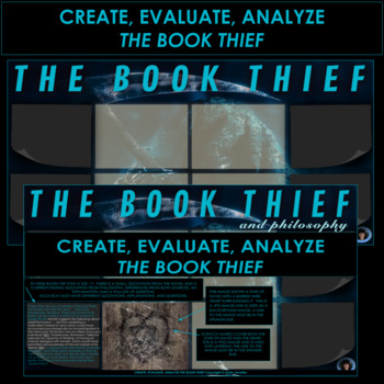 Preview of END OF NOVEL PROJECT THE BOOK THIEF | CREATE, EVALUATE, ANALYZE