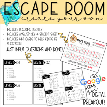 Preview of CREATE YOUR OWN - Escape Room