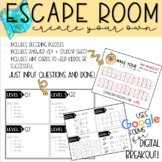 CREATE YOUR OWN - Escape Room