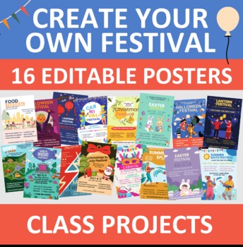 Preview of CREATE YOUR OWN FESTIVAL - Poster - Project - Exam Stimulus