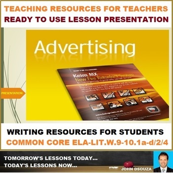 Preview of ADVERTISEMENT DESIGNING LESSON PRESENTATION