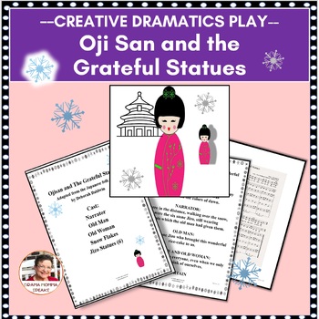 Preview of Elementary One Act Play  Ojisan And The Grateful Statues Japanese Tale