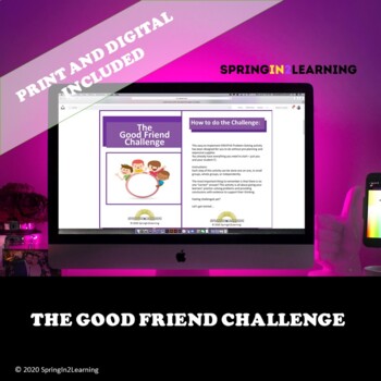 Preview of CREATIVE Problem Solving Good Friend Challenge - Distance Learning