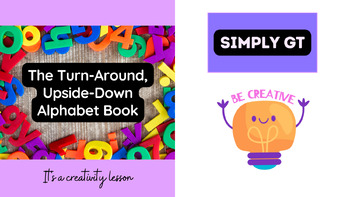 Preview of CREATIVITY: Upside Down Alphabet Book