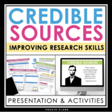 Credible Sources Media Literacy Online Research Presentati