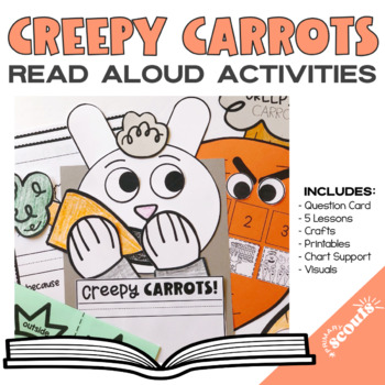 Preview of CREEPY CARROTS Read Aloud Activities | Halloween Craft | Sequence of Events